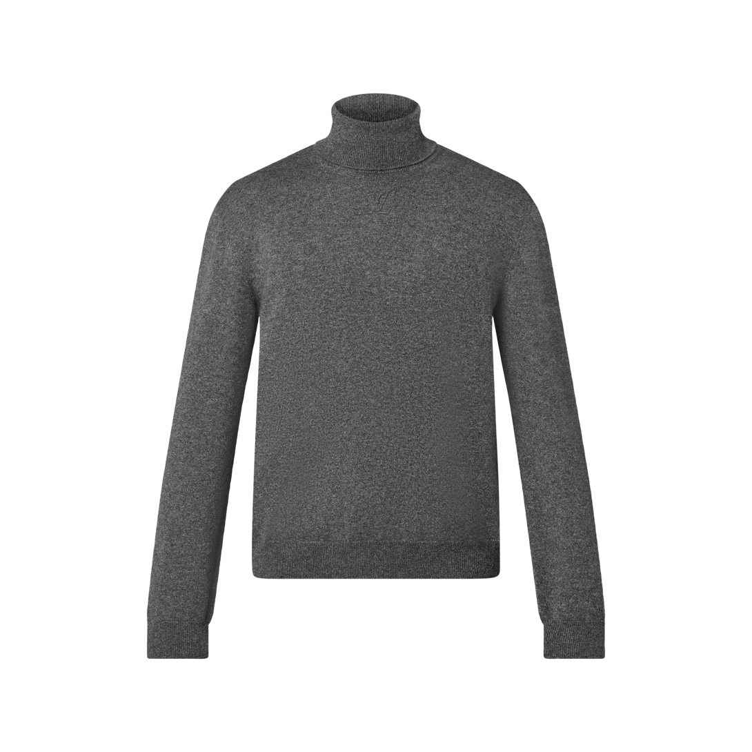 y*k様 LOUIS VUITTON モノグラムスリーブタートルネックニット　M 中古・古着通販】LOUIS VUITTON (ルイ ヴィトン) モノグラムスリーブ